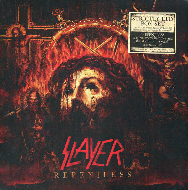 Slayer : Repentless (Box, Ltd + CD, Album + Blu-ray + Ltd, Dig + LP, Al)