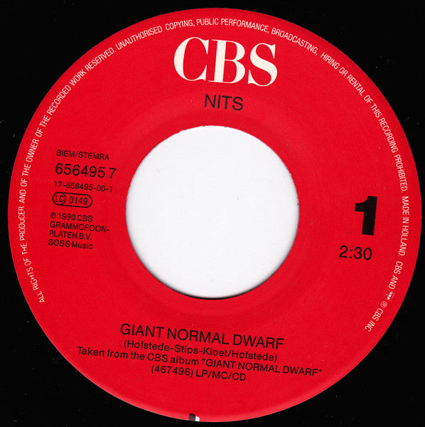 The Nits : Giant Normal Dwarf (7", Single)