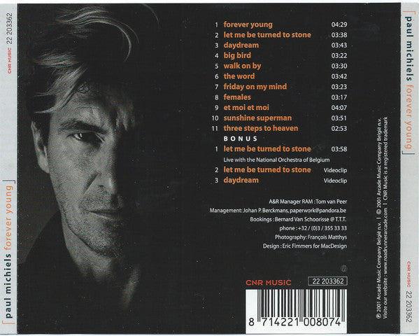 Paul Michiels : Forever Young (CD, Album, Enh)