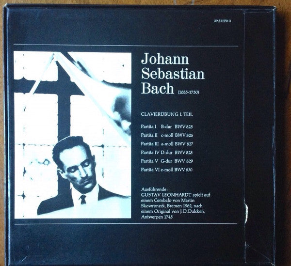 Johann Sebastian Bach, Gustav Leonhardt : Clavier-Übung 1.Teil 6 (Partiten BWV 825-830) (3xLP + Box)