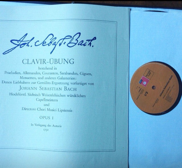 Johann Sebastian Bach, Gustav Leonhardt : Clavier-Übung 1.Teil 6 (Partiten BWV 825-830) (3xLP + Box)