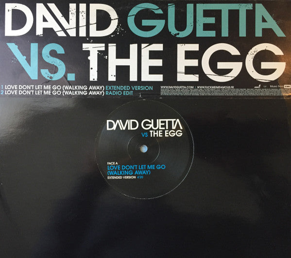 David Guetta Vs. The Egg : Love Don't Let Me Go (Walking Away) (12", Promo)