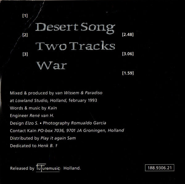 Kaïn : Desert Song (CD, EP)