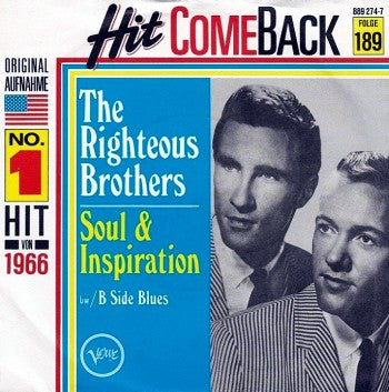 The Righteous Brothers : Soul & Inspiration (7", Single, Mono, RE)