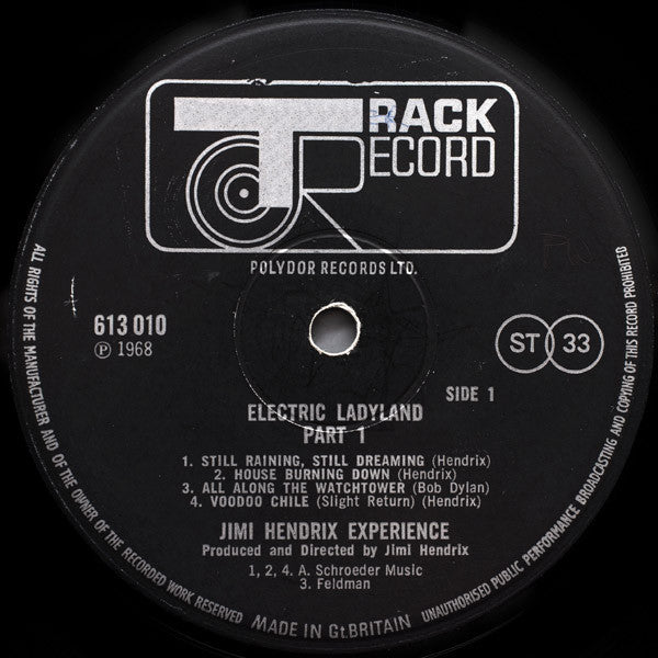 The Jimi Hendrix Experience : Electric Ladyland Part 1 (LP, Album)