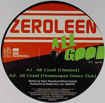 Zeroleen : All Good (12")