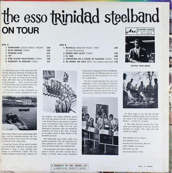 The Esso Trinidad Steel Band : On Tour (LP)