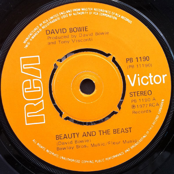 David Bowie : Beauty And The Beast (7", Single)