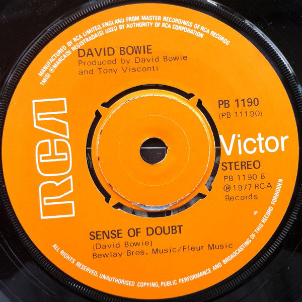 David Bowie : Beauty And The Beast (7", Single)
