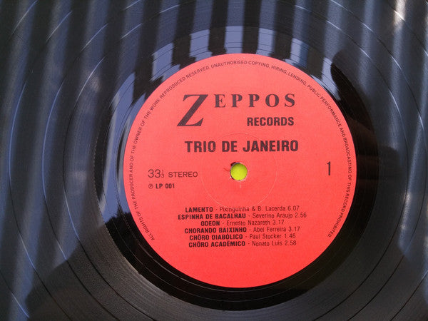 Trio De Janeiro (4) : Chorinhos Brasileiros E Fuga (Live In Kapitein Zeppos) (LP, Album)