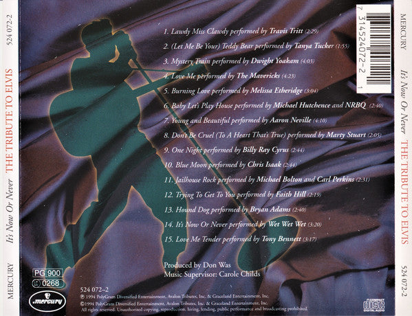 Various : It's Now Or Never: The Tribute To Elvis (CD, Comp)