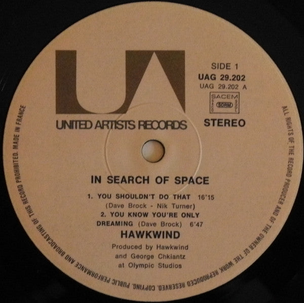 Hawkwind : X In Search Of Space (LP, Album, RE)
