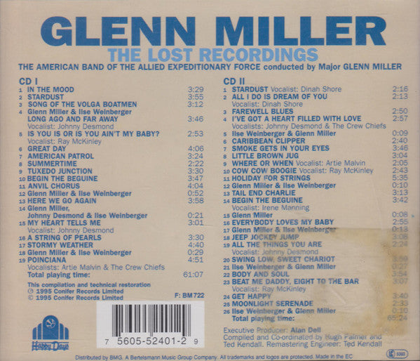 Glenn Miller : The Lost Recordings (2xCD, Comp, RM)