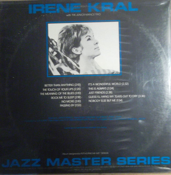 Irene Kral With Junior Mance Trio : Better Than Anything (LP, Album, RE)
