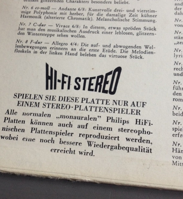 Frédéric Chopin - Gyorgy Cziffra : Etudes  (LP)