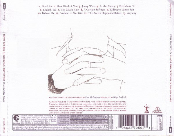 Paul McCartney : Chaos And Creation In The Backyard (CD, Album, Copy Prot.)