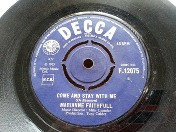 Marianne Faithfull : Come And Stay With Me (7", Single)