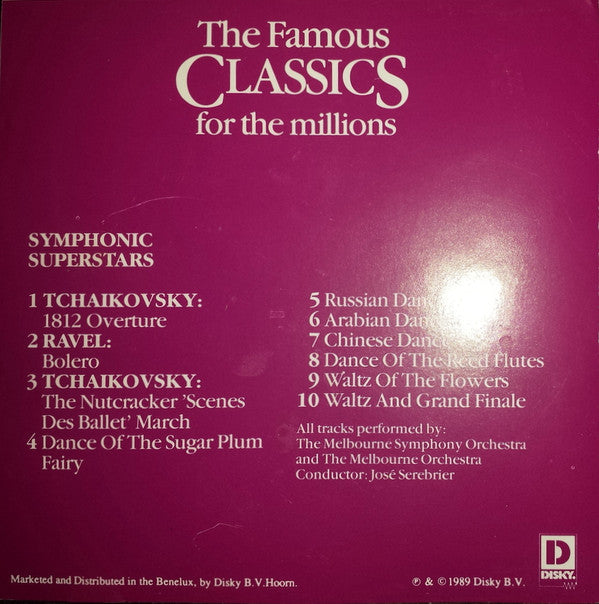 Melbourne Symphony Orchestra : The Famous Classics For The Millions Volume 2 (CD, Album, RE)