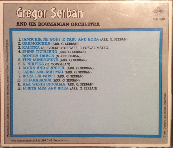 Gregor Serban Orchestra : Gregor Serban And His Roumanian Orchestra (CD, Album, RE)