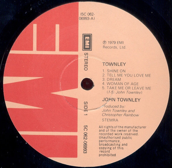 John Townley : Townley (LP, Album)