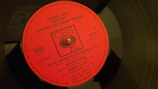 Johann Strauss Jr.  Und Josef Strauß, George Szell, The Cleveland Orchestra : An Der Schönen Blauen Donau (LP)