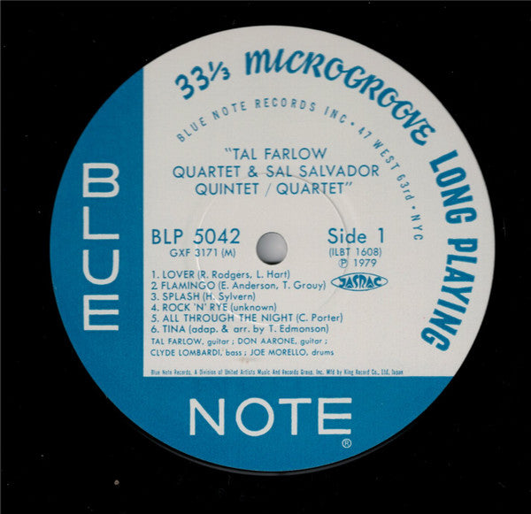The Tal Farlow Quartet & Sal Salvador Quintet / Sal Salvador Quartet : Tal Farlow Quartet / Sal Salvador Quintet/Quartet (LP, Comp, Mono)