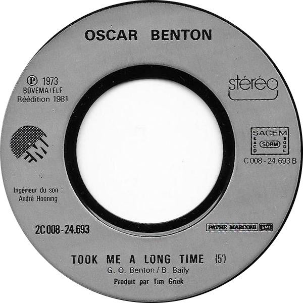 Oscar Benton : Bensonhurst Blues (7", Single, RE)