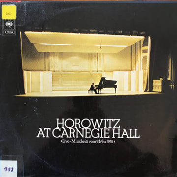 Vladimir Horowitz : Horowitz At Carnegie Hall "Live-Mitschnitt Vom 9. Mai 1965" (2xLP, Gat)