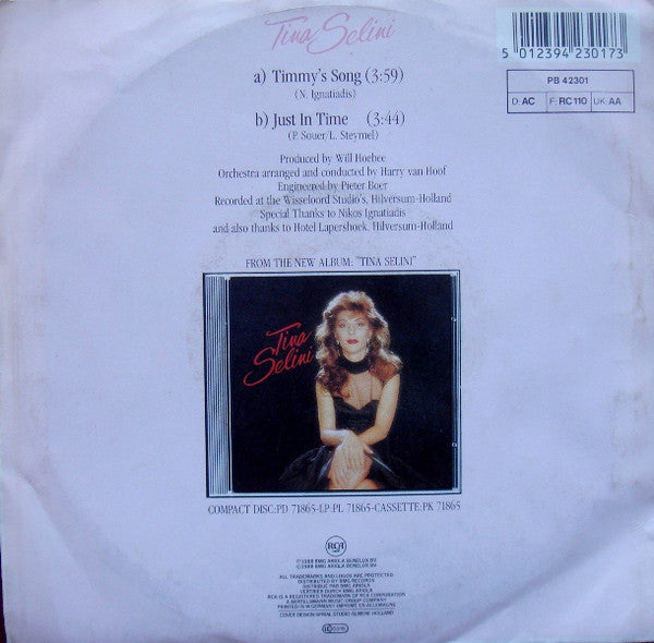 Tina Selini : Timmy's Song (7", Single)