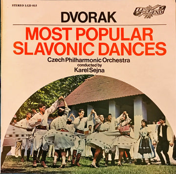 Antonín Dvořák, The Czech Philharmonic Orchestra , Conducted By  Karel Šejna : Most Popular Slavonic Dances (LP, Album)