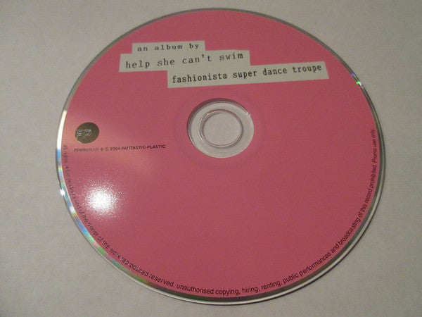 Help She Can't Swim : Fashionista Super Dance Troupe (CD, Album, Promo, Car)