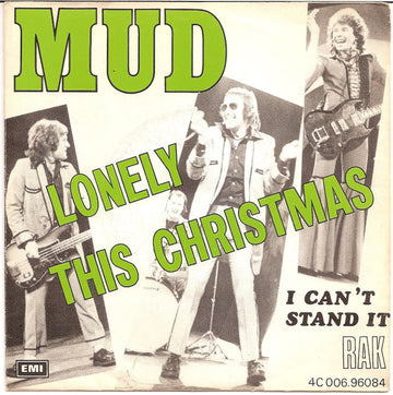 Mud : Lonely This Christmas (7", Single)