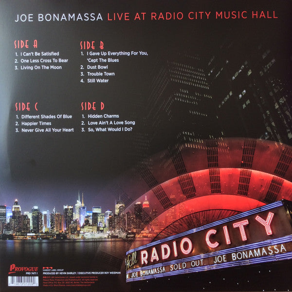 Joe Bonamassa : Live At Radio City Music Hall (2xLP, Album, 180)
