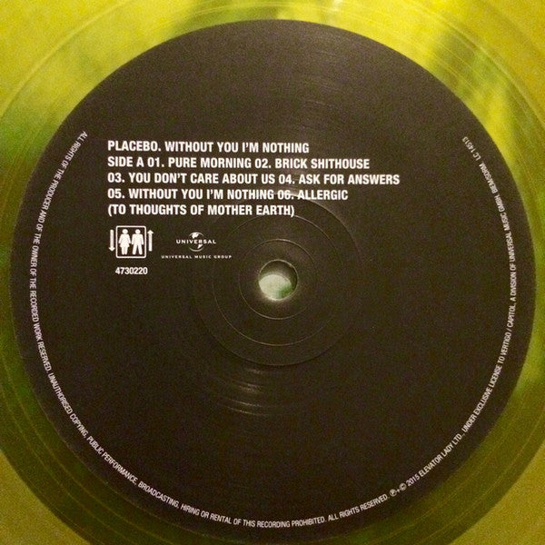 Placebo : Without You I'm Nothing (LP, Album, Ltd, RE, RM, Yel)