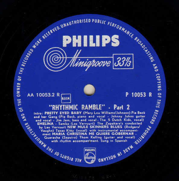 Various : Rhythmic Ramble (10", Comp)