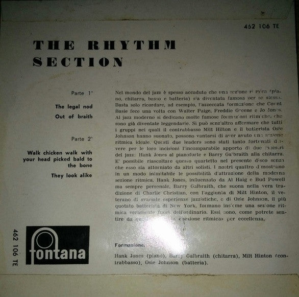 The Rhythm Section (7) : The Rhythm Section (7", EP)