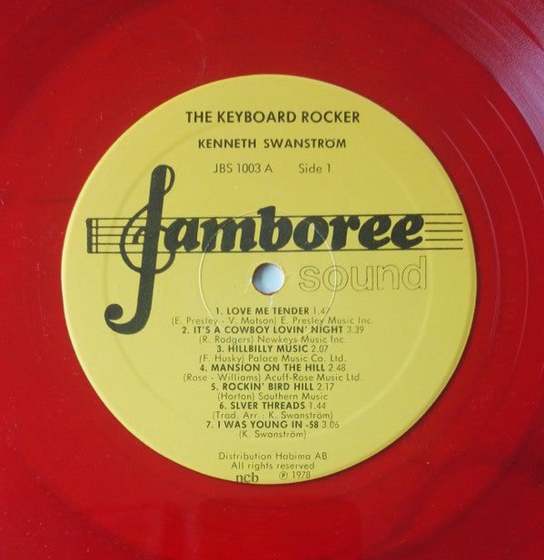 Kenneth Swanström : The Keyboard Rocker (LP, Album, Red)