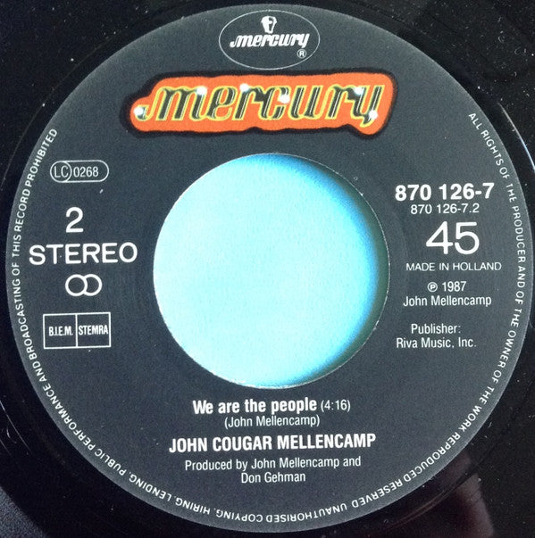 John Cougar Mellencamp : Check It Out (7", Single)