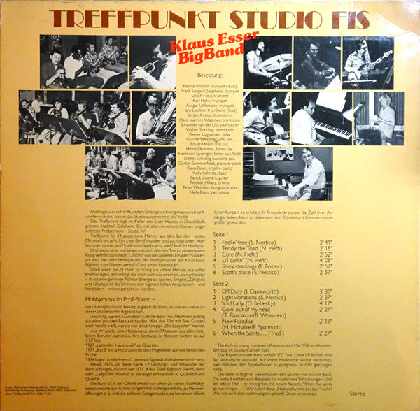 Klaus Esser Bigband : Treffpunkt Studio Fis (LP, Album)