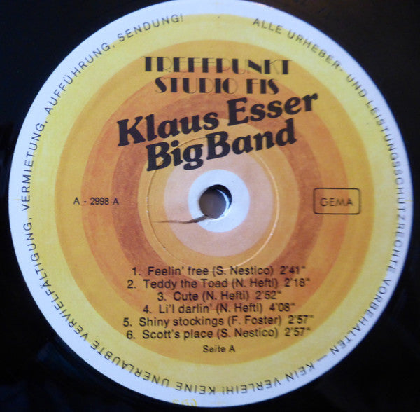 Klaus Esser Bigband : Treffpunkt Studio Fis (LP, Album)
