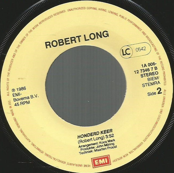 Robert Long : Iedereen Doet 't  (7", Single)