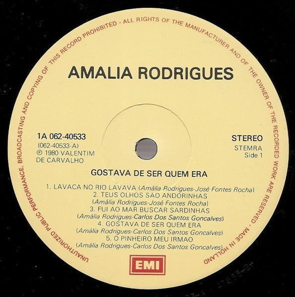 Amalia* : Gostava De Ser Quem Era (LP, Album)