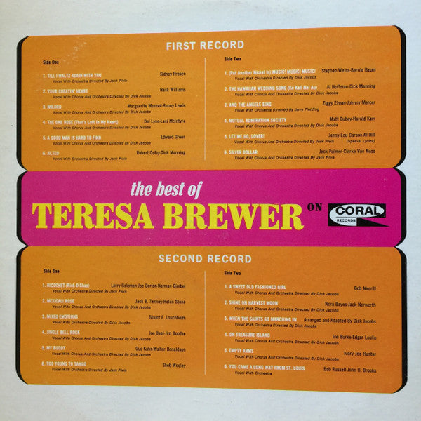 Teresa Brewer : The Best Of Teresa Brewer (2xLP, Comp, Mono)