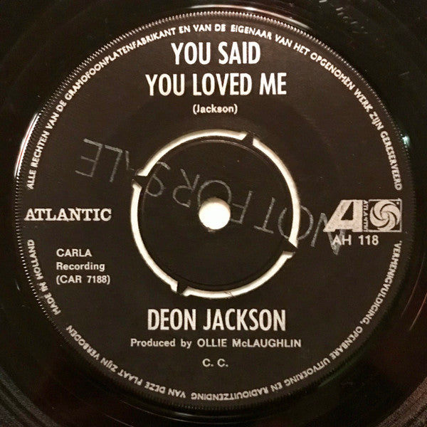 Deon Jackson : Love Makes The World Go Round / You Said You Loved Me (7", Single, 4-P)