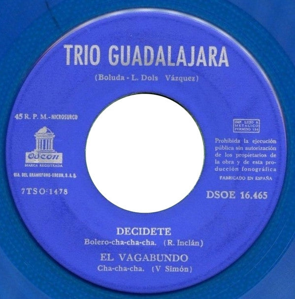 Trio Guadalajara : Ave Maria Lola (7", EP, blu)