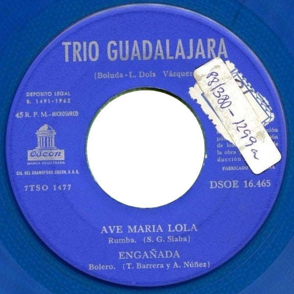 Trio Guadalajara : Ave Maria Lola (7", EP, blu)