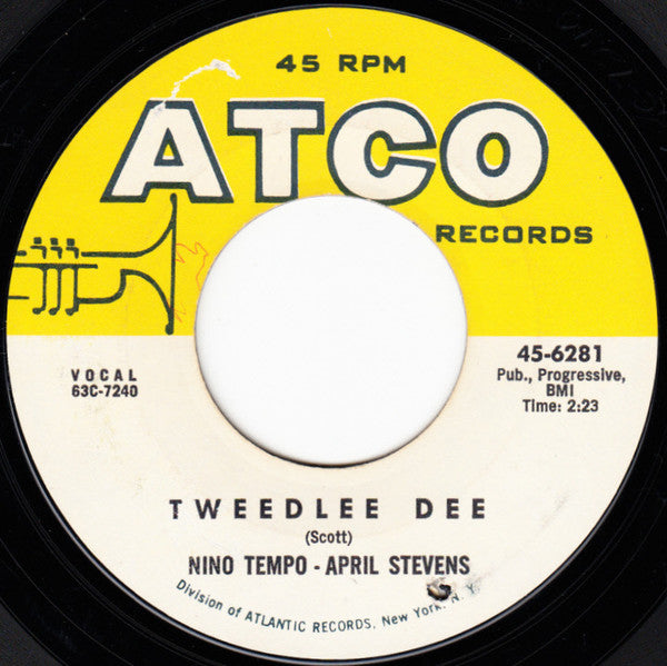 Nino Tempo - April Stevens* : Whispering / Tweedlee Dee (7", Single)
