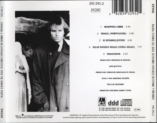 Sting : ...Nada Como El Sol (Selecciones Especiales En Espanol Y Portugues) (CD, MiniAlbum)