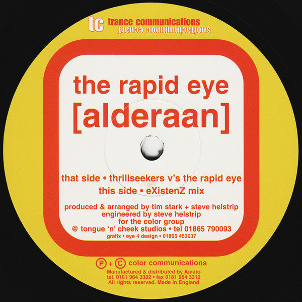 Rapid Eye (2) : Alderaan (12", Yel)