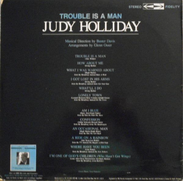 Judy Holliday : Trouble Is A Man (LP, RE)